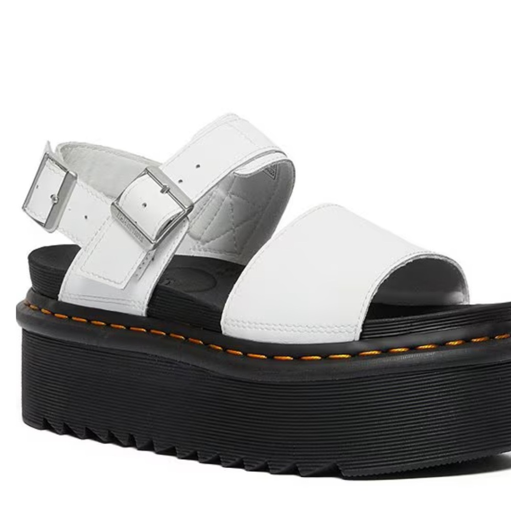 Dr. Marten white voss platform sandals